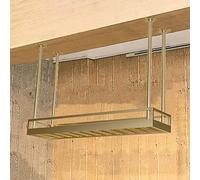 ZFGOJNBH Estante para Vino de Techo de Hierro Forjado, Altura Ajustable de 50 a 100 cm, portabotellas de Vino Industrial Vintage, Estante de exhibición para decoración de Cocina/Comedor/Sala/Bar, dor