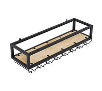 ZFGOJNBH Estante para vinos, Bar, Restaurante, Soporte para Copas de Vino, estantes Colgantes de Techo para Plantas, Flores, decoración, Estante Flotante, Arte de Hierro, Estante de Pared para almace