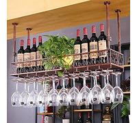 ZFGOJNBH Estante para vinos Estantes para vinos de Techo, Soporte para Copas, Soporte para Copas de champán y Vino, Copas, Soporte para Estante para Copas, estantes de Almacenamiento para Colgar (Tam