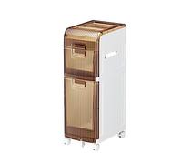 ZFGOJNBH Estantería Estrecha para baño Grande de 2, 3 o 4 Niveles, Armario de Almacenamiento con Ranura Estrecha, Carrito para el Polvo, Armario para baño, Resistente al Agua, para Papel higiénico. I