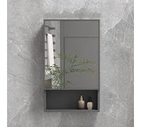 ZFGOJNBH Gabinete de Almacenamiento de Pared, gabinete de Almacenamiento de Pared para baño, Espejo de Alta definición, fácil de Limpiar, gabinete de Pared para baño con Accesorios de amortiguación y