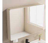 ZFGOJNBH Gabinete de Espejo para baño, gabinete de Espejo para baño montado en la Pared, Material de aleación de Aluminio, bisagra silenciosa, gabinete de Espejo para baño Rectangular con Espacio de