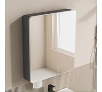 ZFGOJNBH Gabinete de Espejo para baño, gabinete de Pared para baño de una Puerta, Espacio de Almacenamiento Multifuncional, Almacenamiento de Gran Capacidad, gabinete de Espejo para baño Rectangular
