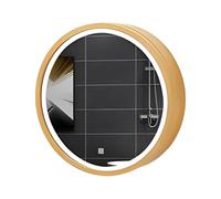 ZFGOJNBH Gabinete de Espejo para baño, gabinetes de Espejo para baño de Madera Maciza Que adoptan tecnología a Prueba de explosiones, gabinete de Almacenamiento de Pared para baño con Marco de Madera