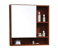 ZFGOJNBH Gabinetes con Espejo Botiquín de aleación de Aluminio para baño Gabinete Colgante Impermeable Espejo montado en la Pared con Estante de Almacenamiento (Color: Marrón, Tamaño: 60 * 10.5 * 70