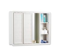 ZFGOJNBH Gabinetes con Espejo para baño Color Madera Botiquín de Gran Capacidad Gabinete de Pared montado en la Pared Armario de Cocina Espejo de tocador Espejos de tocador de Pared