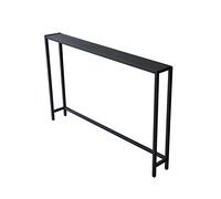 ZFGOJNBH Mesa de sofá Larga y Estrecha Negra detrás del sofá, Mesa Consola Muy Estrecha, mesas auxiliares Altas, mesas de Noche rectangulares para Espacios pequeños.