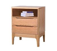 ZFGOJNBH Mesita de Noche con 2 cajones, mesita de Noche de Madera con 4 Patas, Mueble Moderno.