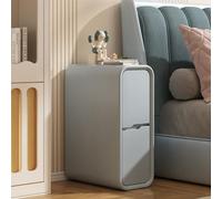 ZFGOJNBH Mesita de Noche de Madera, con 2 cajones de Almacenamiento de Madera, con Patas de Madera Maciza, mesita de Noche Moderna, Mesa Auxiliar Moderna, mesita de Noche Alta de Madera con almacenam