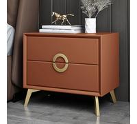 ZFGOJNBH Mesita de Noche de Madera Maciza con Almacenamiento para Dormitorio Minimalista Moderno Gris con cajones de Almacenamiento Dobles, mesita de Noche de Dormitorio de Sala de Estar Minimalista