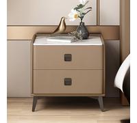 ZFGOJNBH Mesita de Noche de Madera Maciza Minimalista Moderna Blanca para Dormitorio con encimera de Pizarra, Mini sofá de Dormitorio, mesita de Noche de Madera/Mesa Auxiliar de Madera con cajones