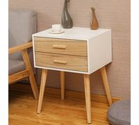 ZFGOJNBH Mesita de Noche, mesita de Noche con cajones, mesita de Noche, mesita de Noche, mesita de Noche Moderna, Muebles para Dormitorio, 2 cajones, mesita de Noche Moderna y Sencilla, mesitas de no