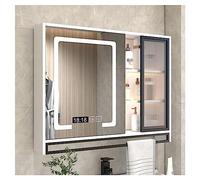 ZFGOJNBH Mueble con Espejo de baño Inteligente, luz Regulable, Mueble con Espejo de Pared, desempañamiento rápido, Adecuado para pasillos, dormitorios y Salas de Estar (tamaño: 90 cm)