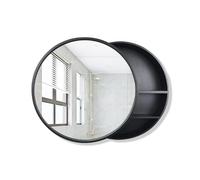 ZFGOJNBH Mueble de baño con Espejo de Pared y Puerta corredera, estantes Ocultos, Dorado, 50 cm