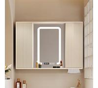 ZFGOJNBH Mueble de baño con Espejo y Puertas para Colgar en la Pared, Estante Escalonado para Lavabo, 65 x 80 cm