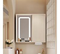 ZFGOJNBH Mueble de baño con Espejo y Puertas para Colgar en la Pared, estantes escalonados para Lavabo, 65 x 80 cm