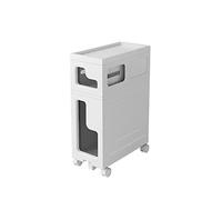ZFGOJNBH Mueble de baño Estrecho con 4 cajones, Ahorra Espacio, Mueble para Papel higiénico Delgado con Ruedas, Carrito con cajones Estrechos, Unidad de Almacenamiento Vertical de Gran Capacidad para