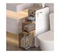 ZFGOJNBH Mueble de baño pequeño, Mueble de baño de Esquina Estrecho, Mueble de Papel higiénico Delgado con cajones deslizables y Ruedas, Mueble de baño Lateral para Cocina pequeña y lavadero.