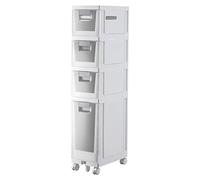 ZFGOJNBH Mueble de baño pequeño Multiusos, Estrecho, con portarrollos para baño, Cocina y Dormitorio pequeños, fácil de Montar.