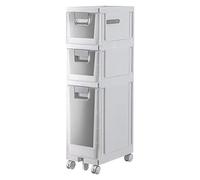 ZFGOJNBH Mueble de baño pequeño Multiusos, Estrecho, con portarrollos para baño, Cocina y Dormitorio pequeños, fácil de Montar.