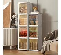 ZFGOJNBH Mueble de baño pequeño para Espacios reducidos, Mueble de baño sobre el Inodoro para baño Estrecho, Mueble de baño Independiente, marrón, 5 Niveles