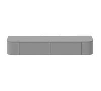 ZFGOJNBH Mueble de TV de Pared Gris, Banco Flotante para Sala de Estar, Mueble de TV suspendido, Mueble de Almacenamiento Multimedia, Consola Multimedia (120 cm/47,2 Pulgadas)