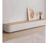 ZFGOJNBH Mueble de TV de pie, Blanco, para Sala de Estar, Consola Multimedia, Mueble de Almacenamiento Debajo del televisor (300 x 28 x 30 cm)