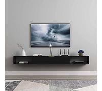 ZFGOJNBH Mueble de TV Flotante, Centro de Entretenimiento Multimedia, Unidad de Almacenamiento de TV montada en la Pared para Sala de Estar, Dormitorio, Acabado Mate, 120 cm