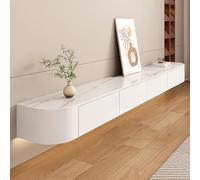 ZFGOJNBH Mueble de TV Flotante de Madera con cajones, Soporte de TV de Pared para Sala de Estar, 160 cm, bajo, Mueble de TV de Pared, Mueble de TV de 120 a 180 cm