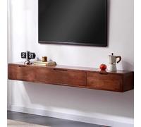 ZFGOJNBH Mueble de TV Flotante de Pared marrón, Consola Multimedia, Mueble de Almacenamiento Multimedia para Sala de Estar (120 cm/47,2 Pulgadas)