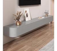 ZFGOJNBH Mueble de TV Flotante Gris para Pared, Mueble de TV con cajones para Sala de Estar, Consola Multimedia (120 cm/47,2 Pulgadas)