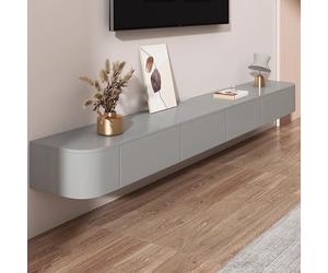 ZFGOJNBH Mueble de TV Flotante Gris para Pared, Mueble de TV con cajones para Sala de Estar, Consola Multimedia (120 cm/47,2 Pulgadas)