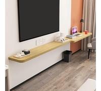 ZFGOJNBH Mueble de TV Flotante, Mueble de TV de Pared, Escritorio, estantes flotantes, Mesa Auxiliar, Consola de TV Flotante, Estante de Pared, Divisor para casa, Oficina y Hotel. (Derecha, Nogal lar