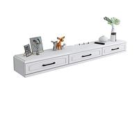ZFGOJNBH Mueble de TV Flotante, Mueble de TV, Muebles de Pared para Sala de Estar, Estante Flotante, Estante de Almacenamiento de Pared, Estante Abierto con cajones