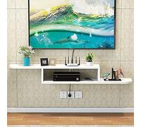 ZFGOJNBH Mueble de TV Flotante para Colgar en la Pared, Mueble de TV Flotante, para Montaje en Pared, para Estante de enrutador, Almacenamiento de decodificador de DVD, 120 cm