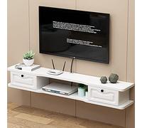 ZFGOJNBH Mueble de TV para Colgar en la Pared, Duradero y Protector, Unidad de Entretenimiento Flotante Multifuncional para el hogar, Dormitorio, Sala de estar/C/120 cm/120 cm B/B