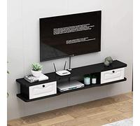 ZFGOJNBH Mueble de TV para Colgar en la Pared, Duradero y Protector, Unidad de Entretenimiento Flotante Multifuncional para el hogar, Dormitorio, Sala de estar/C/120 cm/120 cm C/C