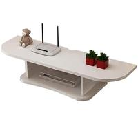 ZFGOJNBH Mueble de TV para Sala de Estar, estantería de Pared para Almacenamiento de Medios y Entretenimiento, con Estante Abierto y cajones, para DVD, satélite, decodificador de Cable, 60 cm, 80 cm