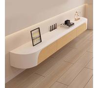 ZFGOJNBH Mueble de TV suspendido Blanco, Banco de TV de Pared, Banco de TV Flotante, gabinete de Almacenamiento de Pared, Consola Multimedia (120 cm/47,2 Pulgadas)