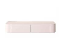 ZFGOJNBH Mueble de TV suspendido Blanco, Mueble de TV Flotante, Mueble de TV suspendido para Sala de Estar, Consola Multimedia, Mueble de TV con Almacenamiento (140 x 30 x 25 cm)