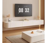 ZFGOJNBH Mueble Flotante para TV de 140/160/180/200/220/240 cm. Mueble de Pared para Centro de Entretenimiento, Consola Multimedia, estantes Grandes para Almacenamiento, Ideal para Sala de Estar y do