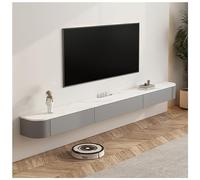ZFGOJNBH Mueble Flotante para TV de Pared con Compartimento de Almacenamiento y estantes para Entretenimiento, Consola Multimedia, diseño Moderno para Sala de Estar.