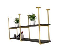 ZFGOJNBH Portavasos De Vino De Techo, Estantes De Almacenamiento Colgantes, Botellero De Techo Colgante, Soportes para Plantas De Arte De Hierro Retro, Estantes Flotantes De Cocina Minimalistas, Sopo