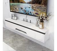 ZFGOJNBH Soporte de TV Flotante con Consola Multimedia de Pared y estantes de Almacenamiento con gestión de Cables Oculta, 70 cm de Ancho