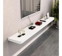 ZFGOJNBH Soporte de TV Flotante de Madera Maciza, Mueble de TV de Pared, Escritorio o Mesa Auxiliar, estantes flotantes, reposamuñecas para Teclado, Estante de Almacenamiento Debajo del televisor, ta