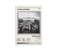 ZFHK Póster decorativo de Kendrick Lamar To Pimp A Butterfly (40 x 60 cm), sin marco
