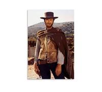 ZFHSFZ Clint Eastwood - Paño de pintura al óleo para decoración de pared, impermeable, para baño, cocina, dormitorio, pósteres desmontables, sin residuos, fácil de limpiar, 30 x 45 cm, estilo sin