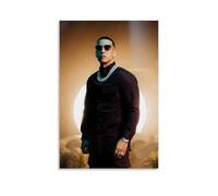 ZFHSFZ Daddy Yankee - Paño de pintura al óleo para decoración de pared, impermeable, para baño, cocina, dormitorio, pósteres desmontables, sin residuos, fácil de limpiar, 50 x 75 cm, estilo sin marco