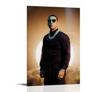 ZFHSFZ Daddy Yankee - Paño de pintura al óleo para decoración de pared, impermeable, para baño, cocina, dormitorio, pósteres desmontables, sin residuos, fácil de limpiar, 60 x 90 cm, estilo marco