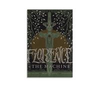 ZFHSFZ Florence And The Machine - Paño de pintura al óleo para decoración de pared, impermeable, baño, cocina, dormitorio, pósteres desmontables, sin residuos, fácil de limpiar, 60 x 90 cm, estilo sin